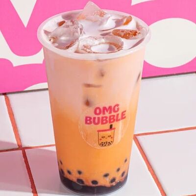 Taro bubble c черникой в Omg coffee по цене 700 ₽