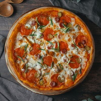 Пицца каччаторе в Amato по цене 990 ₽