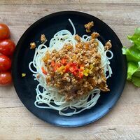 Спагетти болоньезе в Столовая Формула обеда