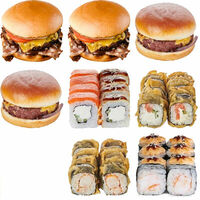 4 Burgers и 4 ролла в YES! Caffe