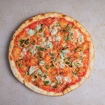 Пицца Фрутти ди Маре с сыром в Bocconcino по цене 1680 ₽