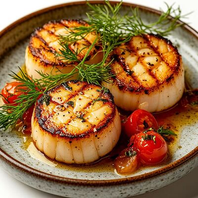 Гребешок на гриле в Ракушка по цене 2370 ₽