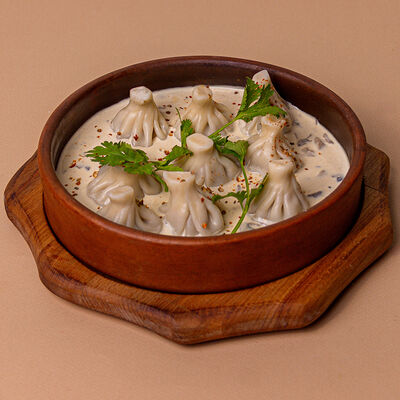 Патара хинкали в сливочно- грибном соусе в Хочу пури по цене 550 ₽