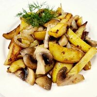 Картофель жареный с грибами в Водопад