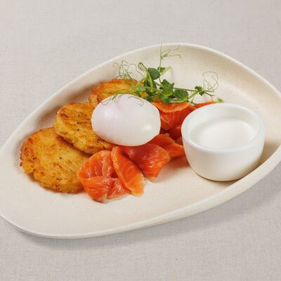 Драники с лососем в Мука и Фартук по цене 828 ₽