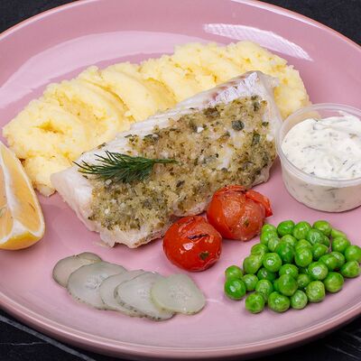 Треска гриль с соусом Тартар в Лакс+ по цене 810 ₽