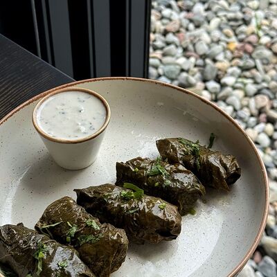 Долма с фирменным соусом в Фабрика хинкали по цене 635 ₽