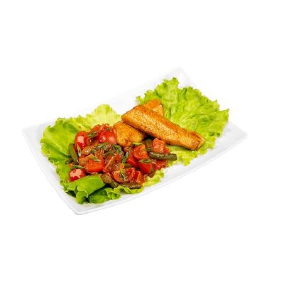 Окунь терияки с овощами в СушиWok по цене 374