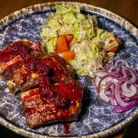 Острые ребра в ежевичном соусев Menthol