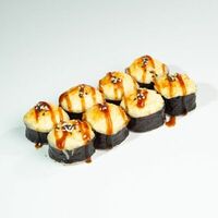 Запечённый ролл с копчёным лососем (8 шт.) в ЁБИСАН