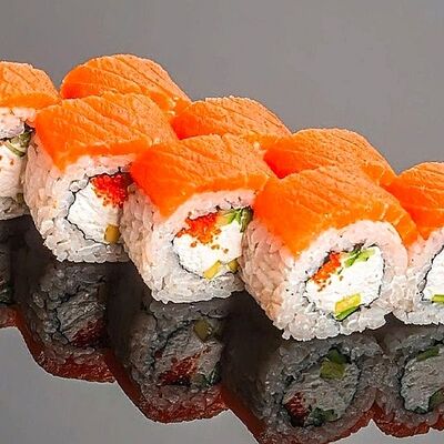 Филадельфия лайт с тигровой креветкой в Fish Roll по цене 1500 ₽