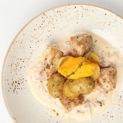 Тальята из курицы в сливочном беконе в Барбарис по цене 420 ₽