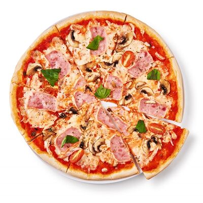 Пицца с ветчиной и грибами 33 см в Italian Pizza по цене 690 ₽