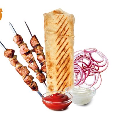 Шашлык в лаваше с курицей в Picnic по цене 420 ₽