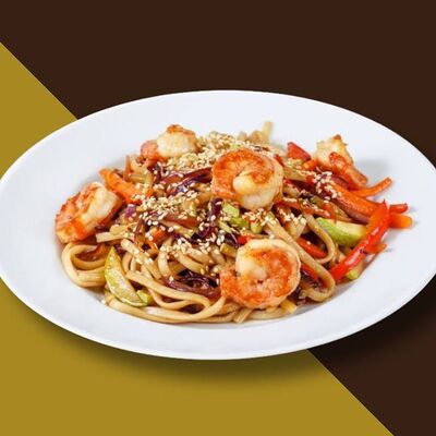 Wok удон с морепродуктами в Шаурмист по цене 640 ₽
