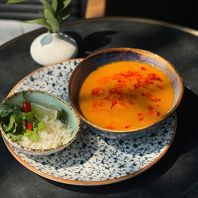 Том-ям с креветками, грибами шиитаке и томатами в Banoffi (Bormio) по цене 900 ₽