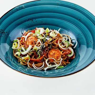 Вок с тигровыми креветками в Невидалия по цене 720 ₽