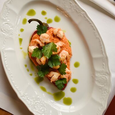 Перец рамиро с креветками в Мандарин по цене 615 ₽