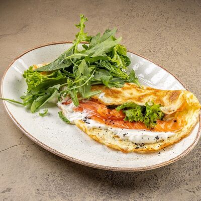 Омлет с Лососем в У рыбака по цене 650 ₽