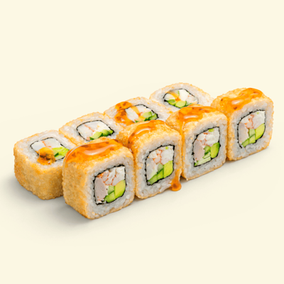 Жаренный ролл крабс в Khaki Sushi по цене 271 ₽