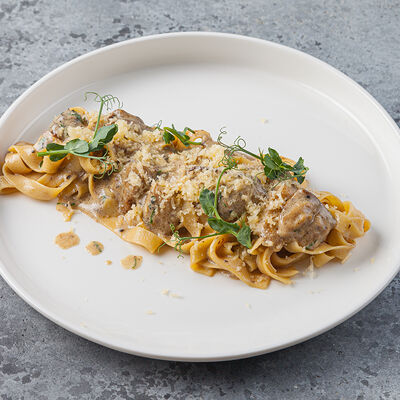 Папарделле с белыми грибами в Terra&Mare по цене 690 ₽