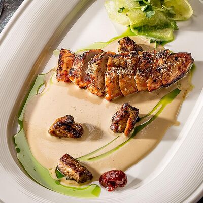 Цыпленокс соусом Сабайон, белые грибы 320гр в Ваще Огонь по цене 860 ₽