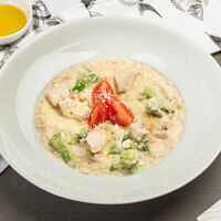 Ризотто с курицей и брокколи в PastaBar