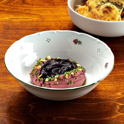 Паштет из куриной печени с вареньем из смородины в Tre Santi по цене 970 ₽