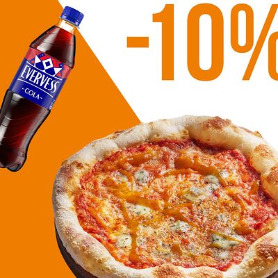 Четыре сыра неаполитано и Evervess Кола в Перчини по цене 750 ₽