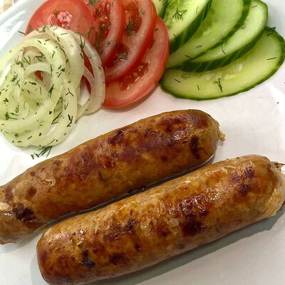 Комбо Купаты, жаренные на углях и овощи в ЕшьКа Шашлык по цене 450 ₽