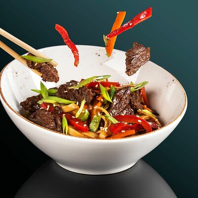 Вок Лапша с говядиной в Мушу по цене 345