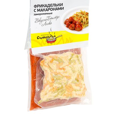 Фрикадельки с макаронами замороженные в Блинная Сковородка по цене 363 ₽