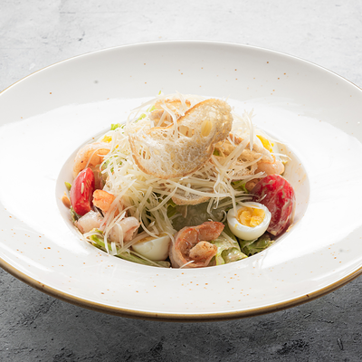 Салат цезарь с креветками в La Maro по цене 3500 ₸