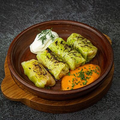 Голубцы с камчатским крабом и креветками в Fish Point по цене 1190 ₽