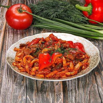 Лагман жареный в Чайхана Мадина по цене 626 ₽