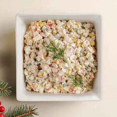 Салат крабовый НГ в Рогалик по цене 748 ₽