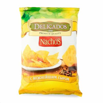 Чипсы кукурузные Delicados Nachos с сыром в Азбука Вкуса Экспресс Меню по цене 104 ₽