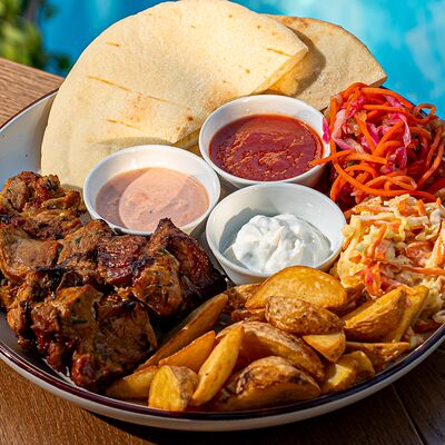 Шашлык Аля Русъ с гарниром в АЛЯ РУСЪ по цене 680 ₽