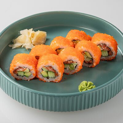 Калифорния лосось в Роллпепперони по цене 640 ₽