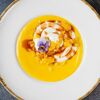 Тыквенный суп с манго и сырным муссом в Макароны по цене 580