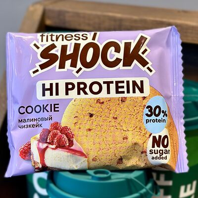 Протеиновое печенье Малиновый чизкейк FitnesSHOCK в Coffee Like по цене 190 ₽