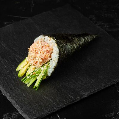 Хенд-ролл с мягким крабом в Sushi House по цене 520 ₽