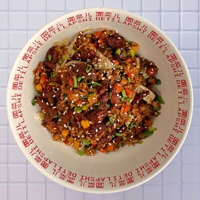 Рис с говядиной в перечном соусе в Deti Lapshi по цене 690 ₽