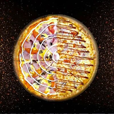 Пицца 50/50 Венеция и Баварская в Пицца Мафия по цене 1100 ₽