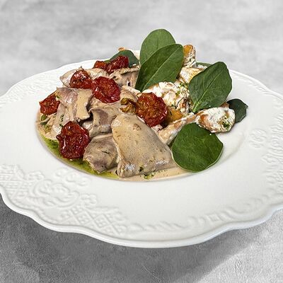 Язык в сливках с картофелем в MaMa Mia по цене 810 ₽