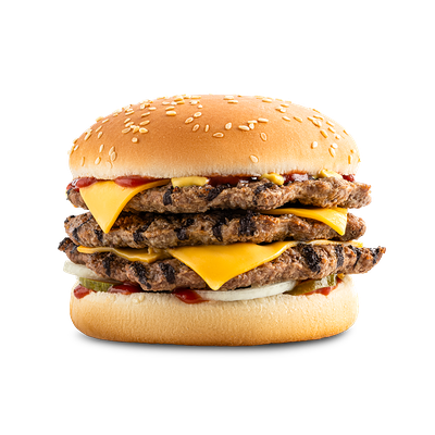 Тройной Чизбургер в Carls junior по цене 819 ₽