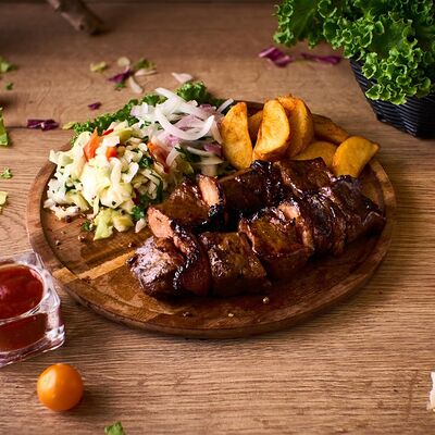 Говяжья печень с курдюкомв Grill mix по цене 624 ₽