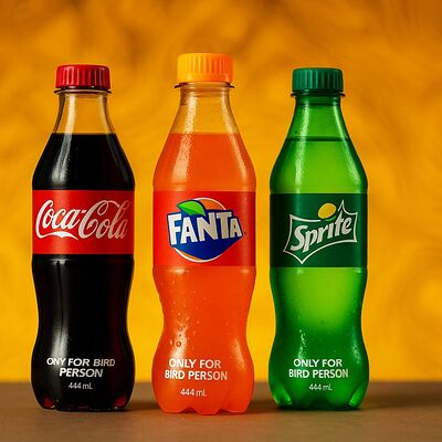 Coca-Cola, Fanta, Spriteв Птичья личность по цене 222 ₽