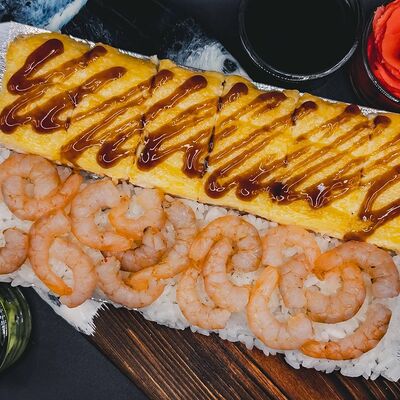 Ролл яки с креветкой в Sushi Time по цене 610 ₽
