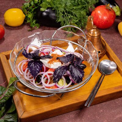 Большой овощной салат с сыром Фета и базиликомв Чичилаки по цене 1450 ₽